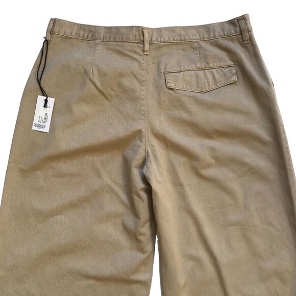 NWT Agolde Daryl Wide Leg Pants Womens 33 Khaki Beige High Rise Waist Cotton NEW - Picture 11 of 12